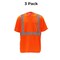 High Visibility Safety T-shirt Reflective Work Shirt Breathable Mesh Polyester